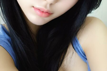 AI girl with black hair wallpaper