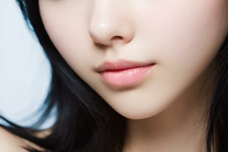 AI girl with black hair wallpaper