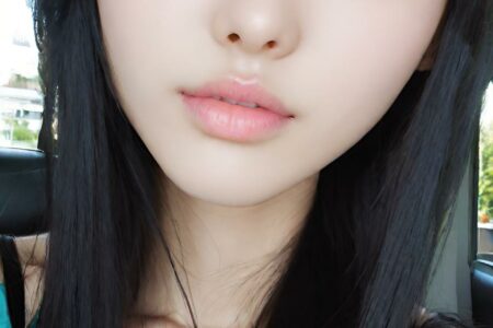 AI girl with black hair wallpaper