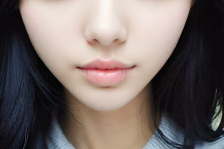 AI girl with black hair wallpaper