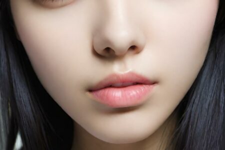 AI girl with black hair wallpaper