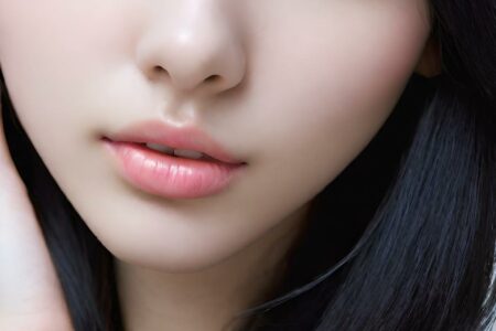 AI girl with black hair wallpaper