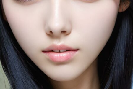 AI girl with black hair wallpaper