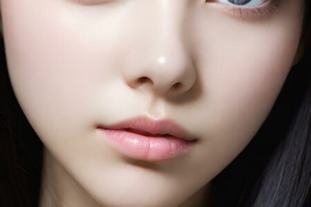 AI girl with black hair wallpaper