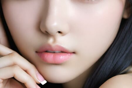 AI girl with black hair wallpaper