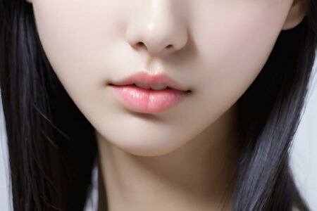 AI girl with black hair wallpaper
