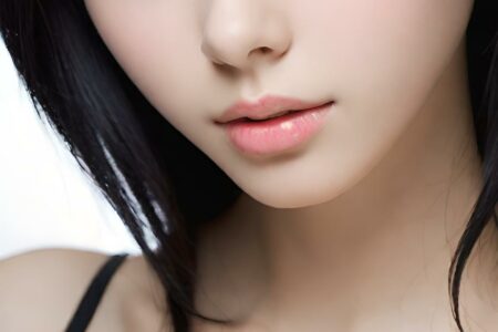 AI girl with black hair wallpaper