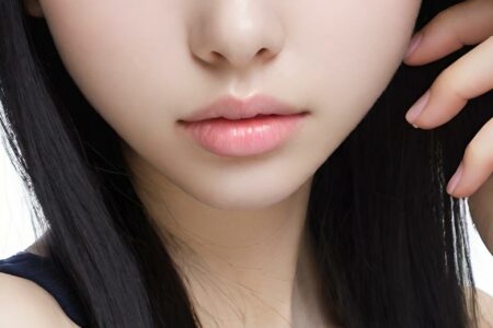 AI girl with black hair wallpaper
