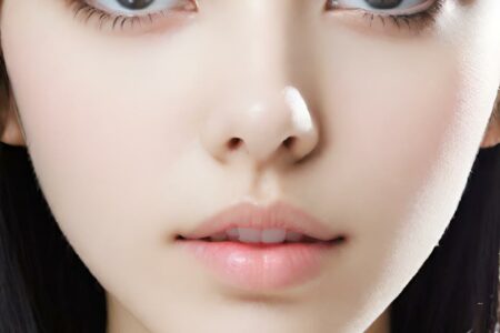 AI girl with black hair wallpaper