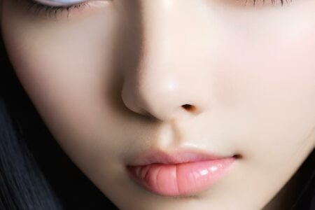 AI girl with black hair wallpaper
