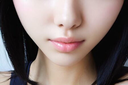 AI girl with black hair wallpaper