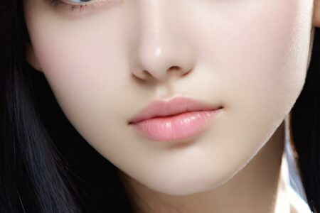 AI girl with black hair wallpaper