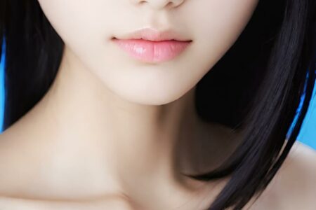AI girl with black hair wallpaper