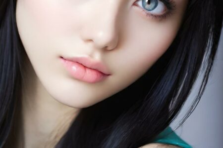 AI girl with black hair wallpaper