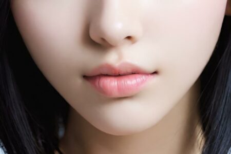 AI girl with black hair wallpaper