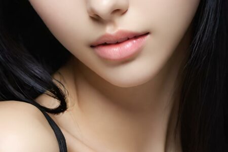 AI girl with black hair wallpaper