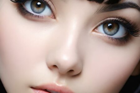 AI girl with black hair wallpaper