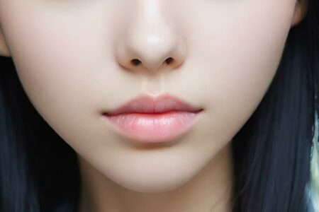AI girl with black hair wallpaper