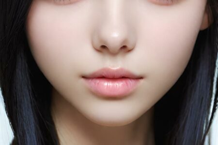 AI girl with black hair wallpaper