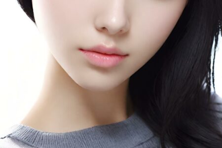 AI girl with black hair wallpaper