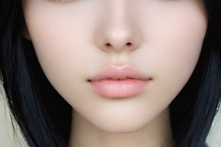 AI girl with black hair wallpaper