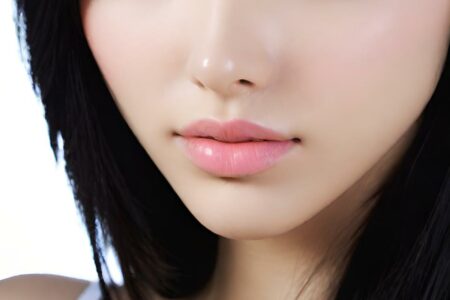 AI girl with black hair wallpaper