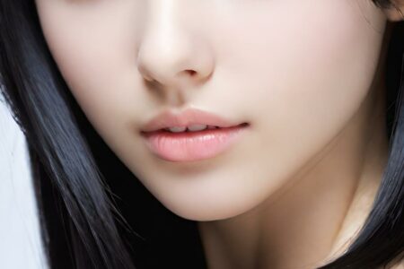 AI girl with black hair wallpaper