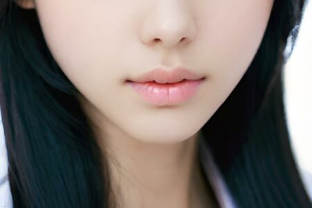 AI girl with black hair wallpaper