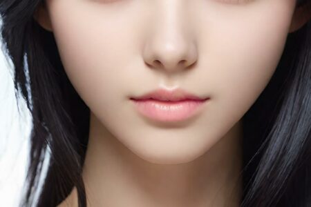 AI girl with black hair wallpaper