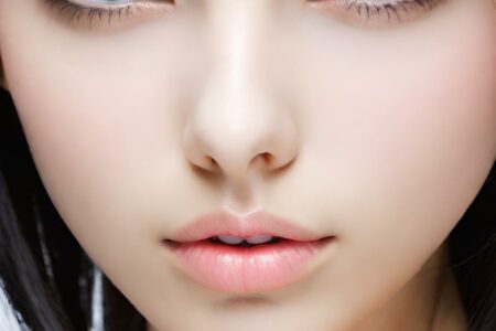 AI girl with black hair wallpaper