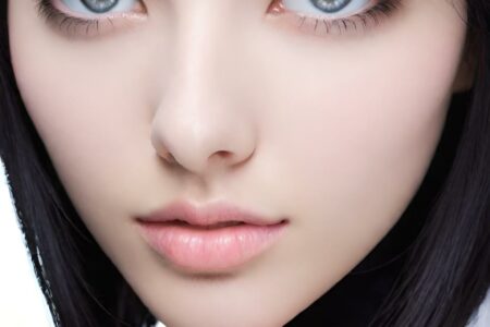 AI girl with black hair wallpaper