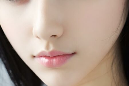 AI girl with black hair wallpaper
