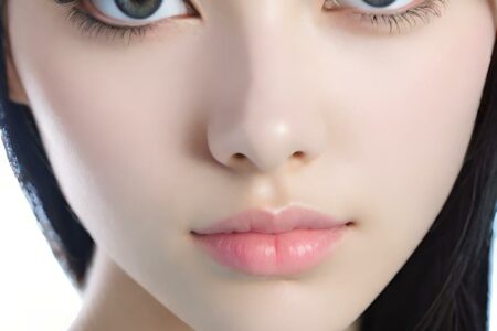 AI girl with black hair wallpaper