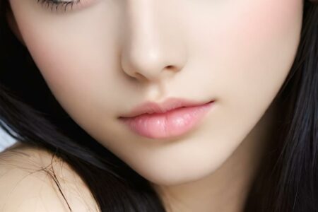 AI girl with black hair wallpaper