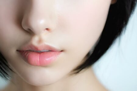 AI girl with black hair wallpaper