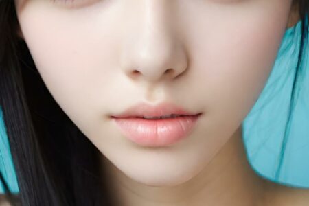 AI girl with black hair wallpaper