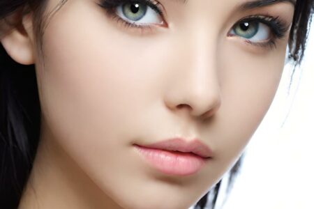 AI girl with black hair wallpaper