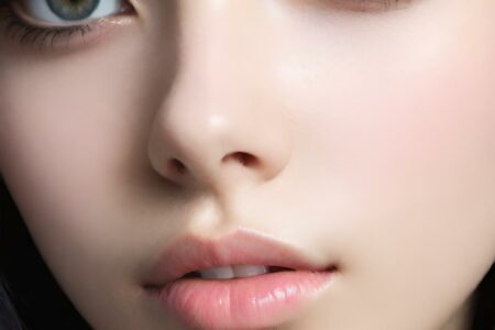 AI girl with black hair wallpaper