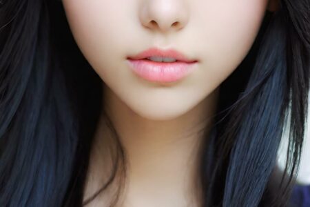 AI girl with black hair wallpaper