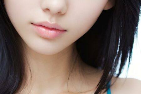 AI girl with black hair wallpaper