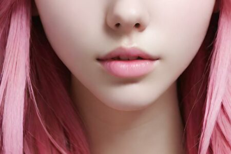 AI girl with pink hair wallpaper