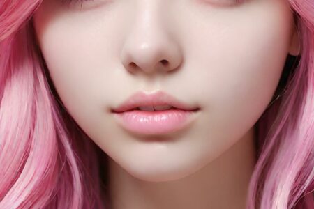 AI girl with pink hair wallpaper