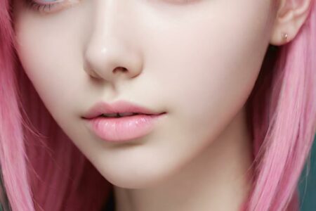 AI girl with pink hair wallpaper