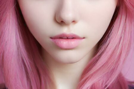 AI girl with pink hair wallpaper