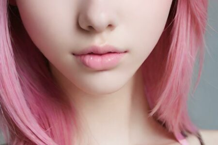 AI girl with pink hair wallpaper